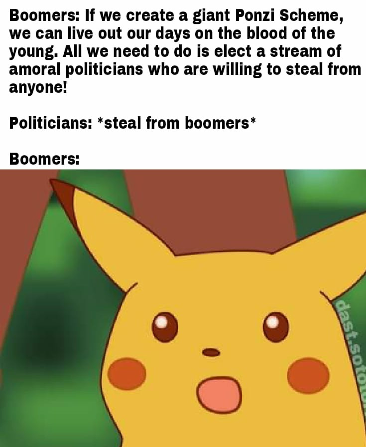 Boomers created a giant Ponzi Scheme